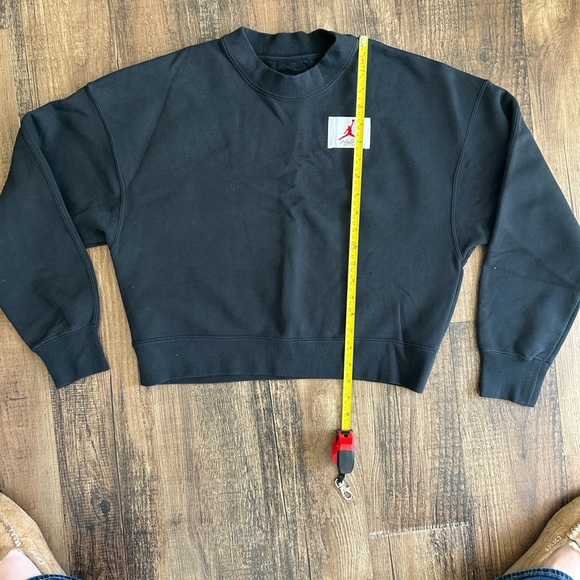 Jordan Flight fleece Black crop Sweatshirt - Picture 4 of 8